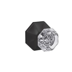 Custom Alexandria Glass Knob Combined Interior Hall-Closet and Bed-Bath Lock